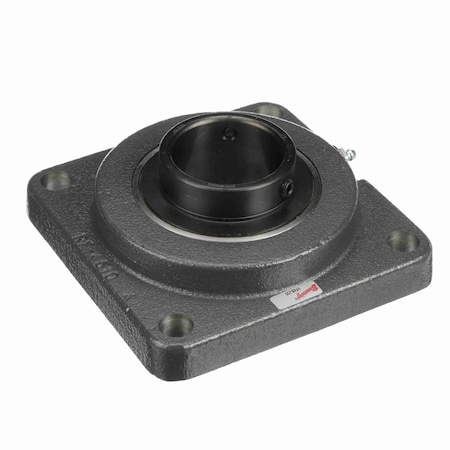 Browning Mounted Cast Iron Four Bolt Flange Ball Bearing - 52100 Steel, Black Oxided Inner - Setscrew Lock VF4S-235